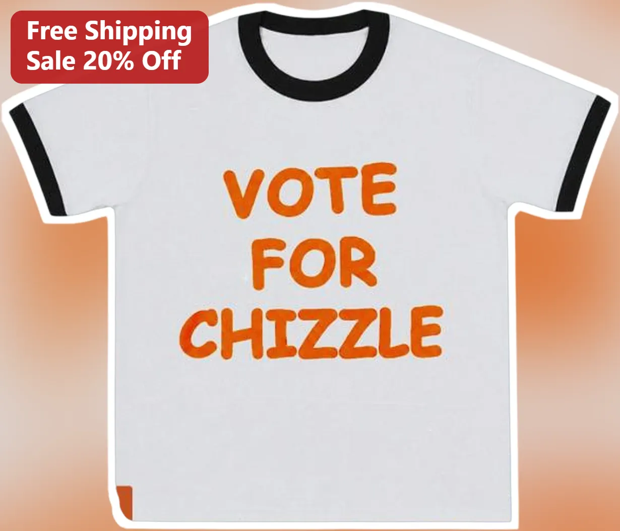 Vote For Chizzle Political Campaign Graphic Tee Funny Meme Election Shirt