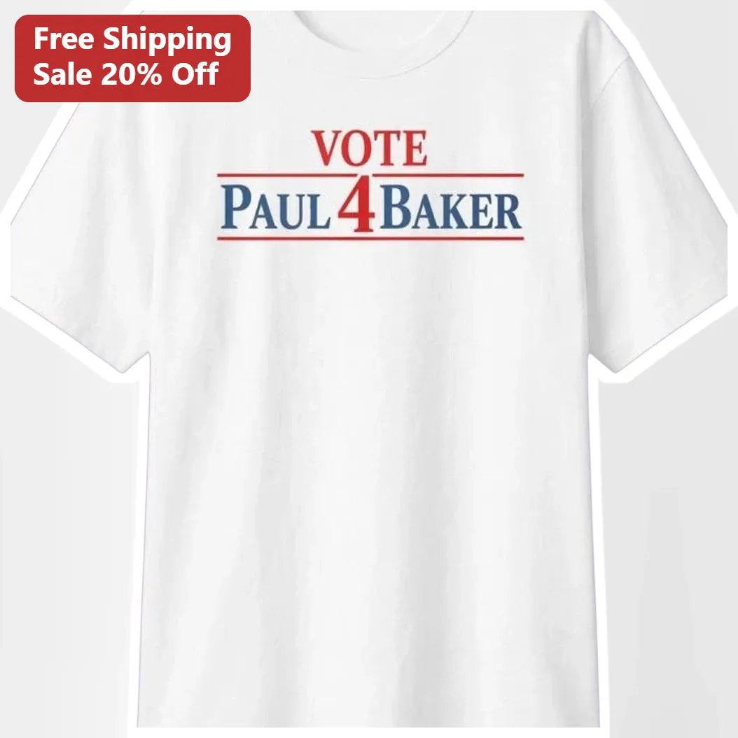 Vote Paul 4 Baker Tee FX Adults Season 2 Campaign Shirt Halloween Costume Replica