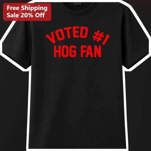 Voted #1 Hog Fan Tee Arkansas Razorback Calling The Hogs Gift for Men Women