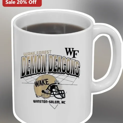 Wake Forest Demon Deacons Mug Winston-Salem NC Vintage Collegiate Coffee Cup Gift for Alumni Fans