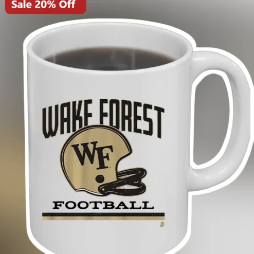 Wake Forest Football Mug Vintage Demon Deacons Ceramic Coffee Cup Gift for Alumni