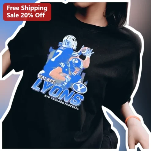 Walker Lyons BYU Cougars Football Tee USC Transfer College Fan Gift