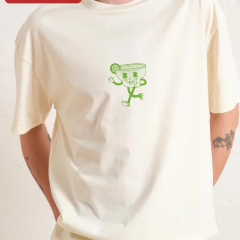 Walking Margarita Glass Graphic Tee Funny Cocktail Shirt for Women Men Summer Party Gift