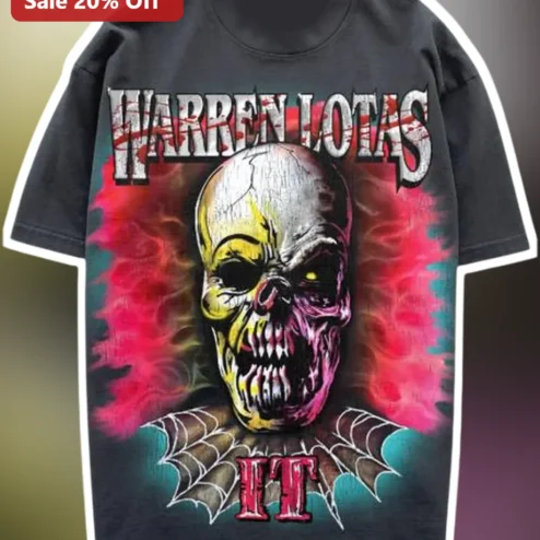 Warren Lotas It Tee Luxury Streetwear Gothic Skull Graphic Shirt