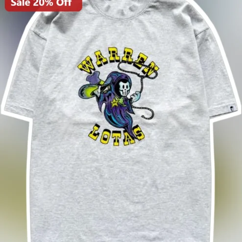 Warren Lotas Skeleton Lasso Graphic Tee Streetwear Edgy Cartoon Gothic Shirt