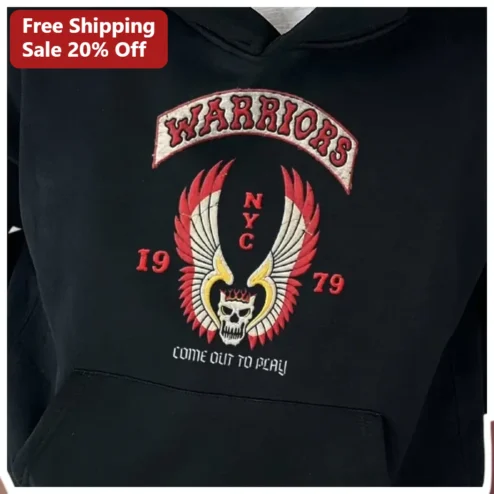 Warriors NYC Come Out To Play Hoodie Vintage 1979 Cult Film Musical Merch available at our Chicago, Illinois warehouse