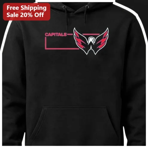 Washington Capitals Hoodie Vintage NHL Hockey Fan Gear Pullover Sweatshirt for Men Women