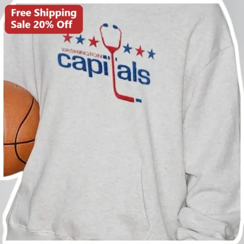 Washington Capitals Sweatshirt Medical Doctor Nurse Hockey Fan Crewneck Gift