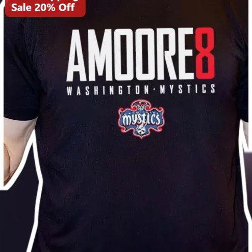 Washington Mystics Tee Black WNBA Fan Apparel Custom Name Number Gift