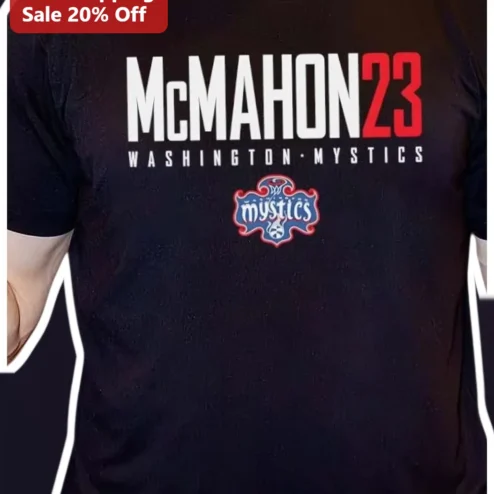 Washington Mystics Tee Black WNBA Fan Gear Custom Name Number Basketball Apparel Gift
