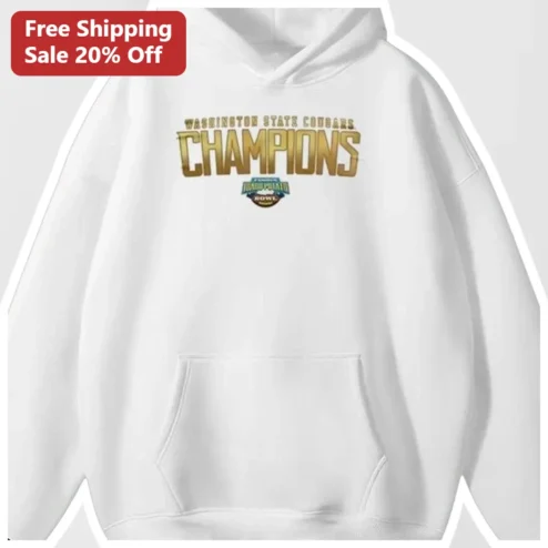 Washington State Cougars Champions Hoodie WSU College Football Fan Gear