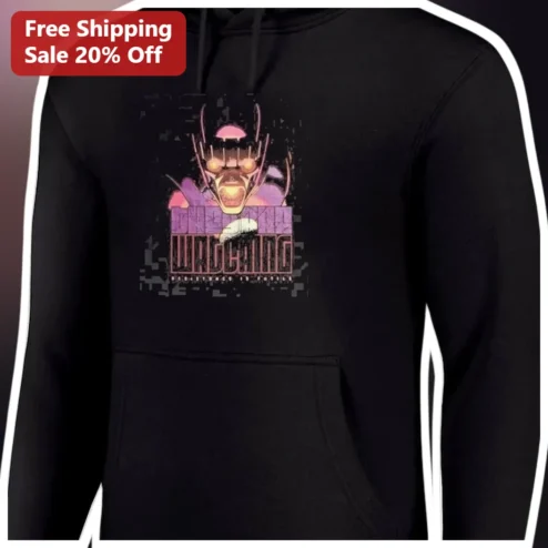 Watching Cyberpunk Glitch Robot Horror Hoodie Dark Aesthetic Streetwear