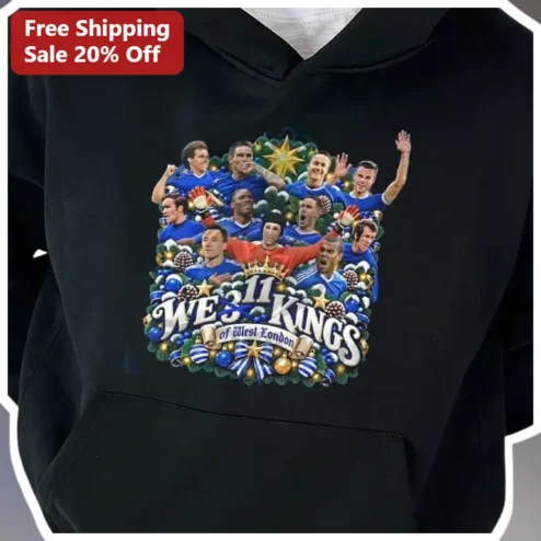 WE 11 KINGS of West London Chelsea FC Christmas Tree Hoodie
