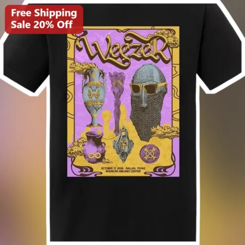 Weezer Dallas American Airlines Center Concert Tour Tee