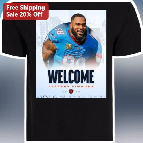 WELCOME Jeffery Simmons Tennessee Titans NFL Player Graphic Tee