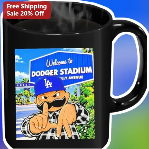 Welcome to Dodger Stadium Funny Baseball Fan Mug