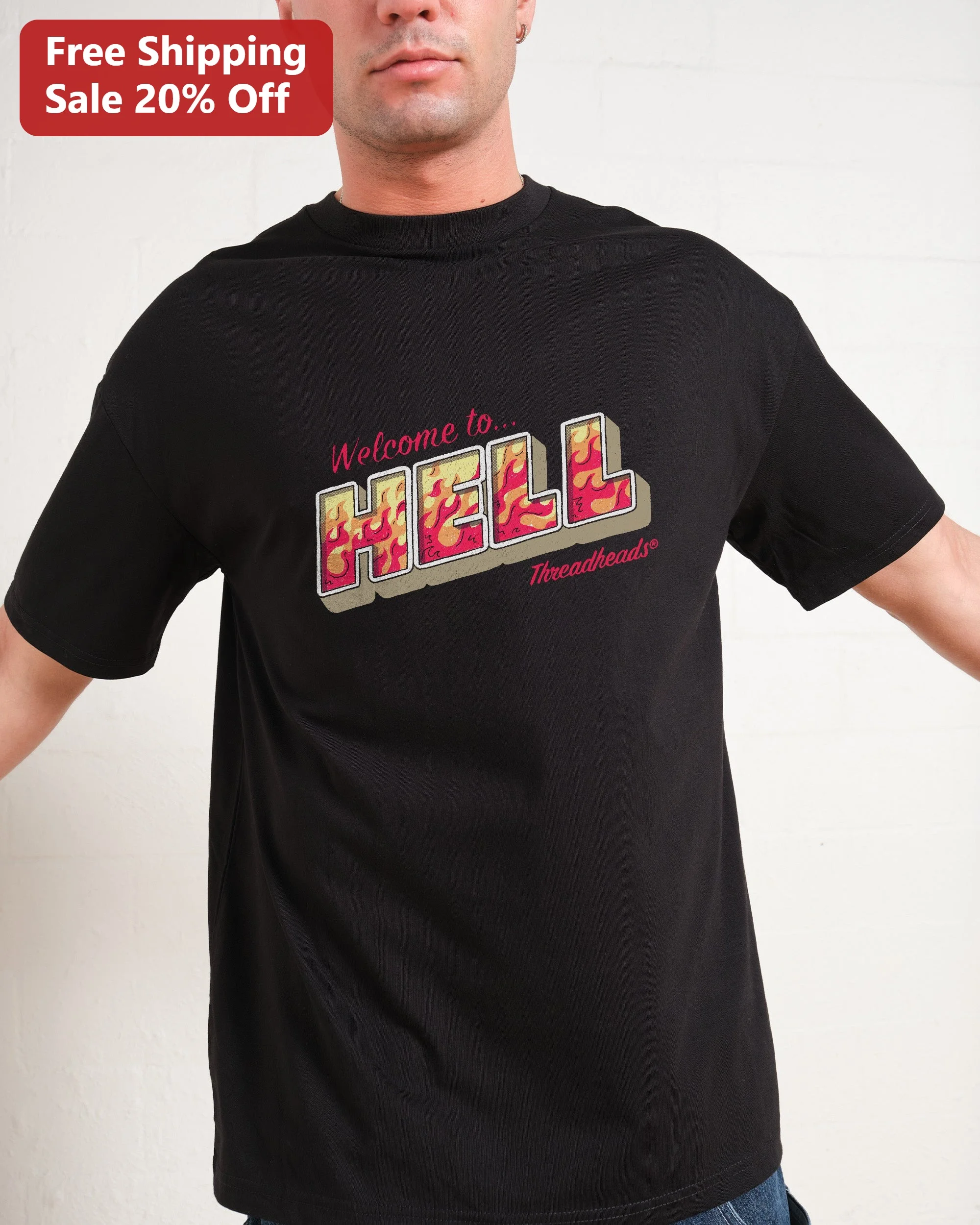 Welcome to Hell Tee Dark Humor Gothic Graphic Shirt for Men Women Halloween Gift