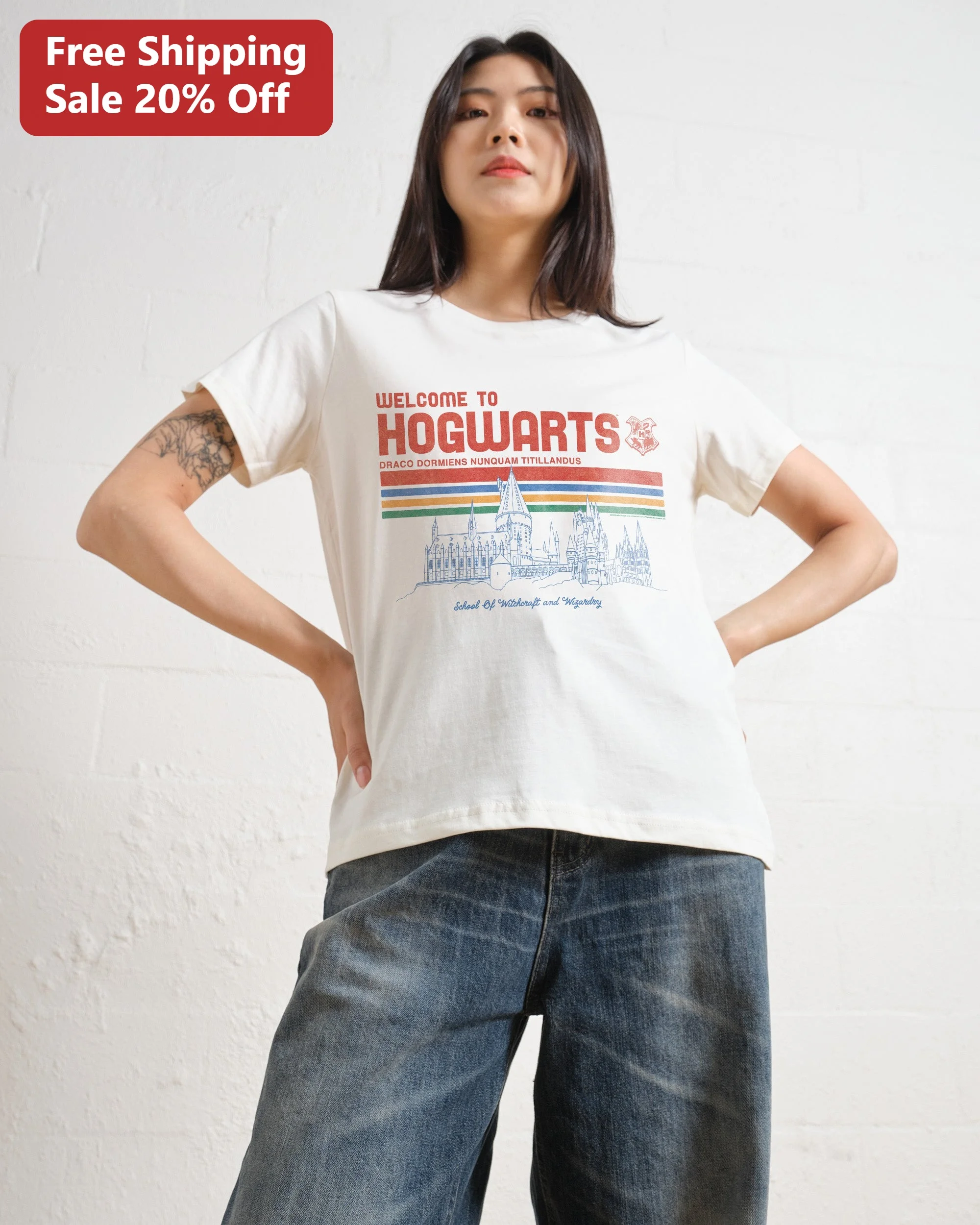 Welcome to Hogwarts Draco Dormiens Nunquam Titillandus Tee School of and Wizardry Harry Potter Fan Gift