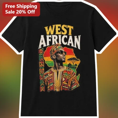West African Heritage Vintage Distressed Dashiki Graphic Tee Unisex Cultural Pride Gift