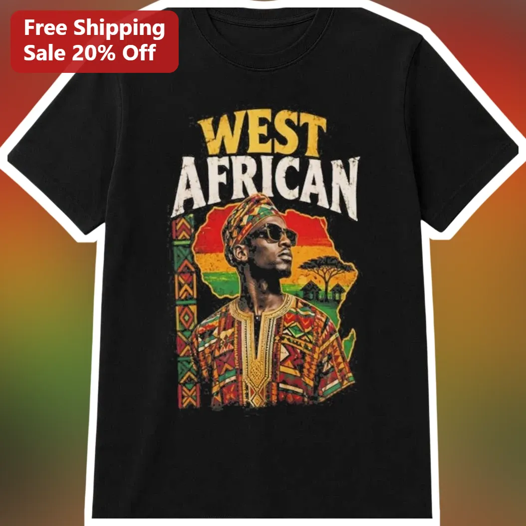West African Heritage Vintage Distressed Dashiki Graphic Tee Unisex Cultural Pride Gift