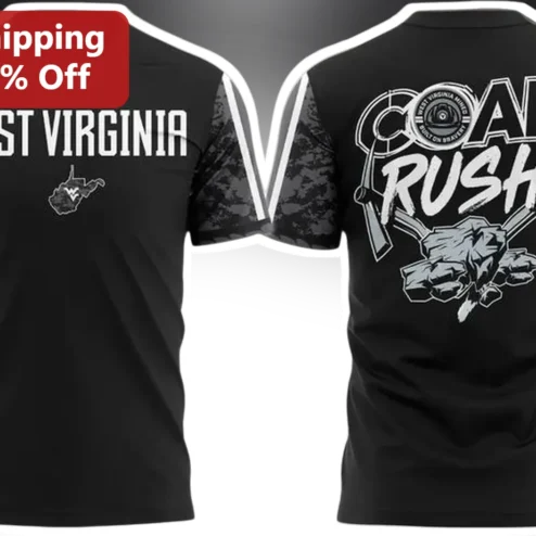 West Virginia Coal Rush Mining Heritage Graphic Tee for Men Women