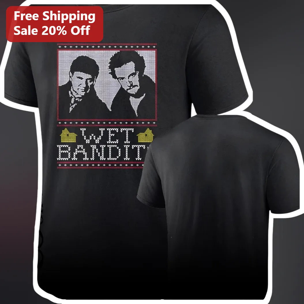 Wet Bandits Tee Home Alone Harry and Marv Pixel Art Christmas Gift for Men Women