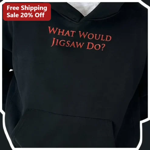 What Would Jigsaw Do? Saw Movie Horror Hoodie for Fans