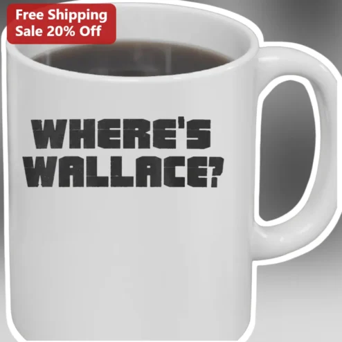 Where's Wallace Mug Funny Aardman Animation Gift for Coffee Lovers