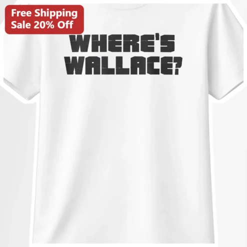 Where's Wallace? The Wire Inspired Distressed Typography Tee for TV Fans