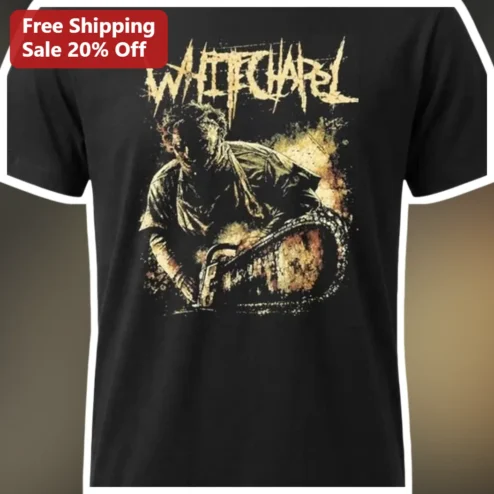 WHITE CHANNEL Leatherface Horror Tee Vintage Grunge Slasher Film Shirt for Men Women