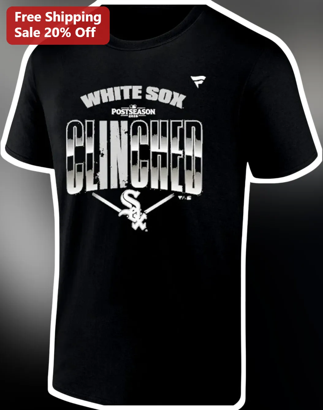White Sox Postseason Clinched Tee Chicago Baseball Playoff Celebration Shirt