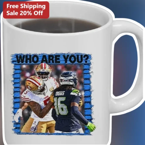 Who Are You? DK Metcalf Seattle Seahawks NFL Football Mug
