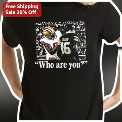 Who Are You? Stefon Diggs NFL Football Graphic Tee