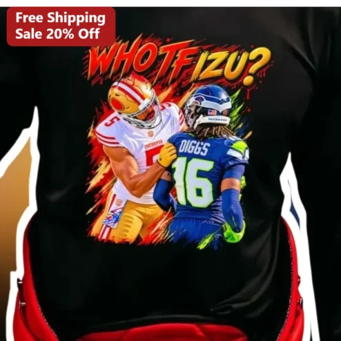 WHOTFIZU Tee Stefon Diggs NFL Football Graphic Shirt for Men Women