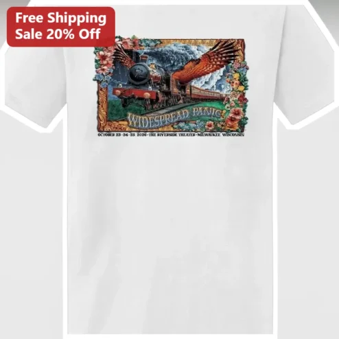 Widespread Panic Tee Psychedelic Eagle Train Graphic Shirt