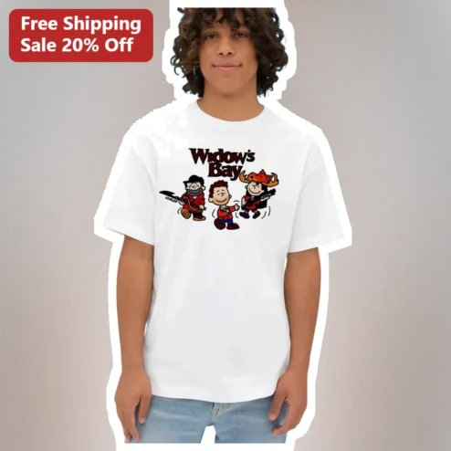 Widow's Bay Tee Cartoon Band Merch Apple TV Fan Gift Unisex Graphic Shirt