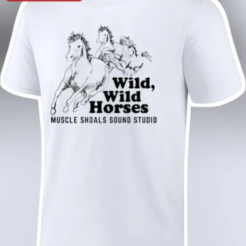 Wild Wild Horses Muscle Shoals Sound Studio Tee Vintage Classic Rock Graphic Shirt