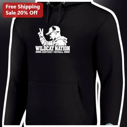 Wildcat Nation Kentucky Football Hoodie UK Wildcats Fan Gear College Apparel
