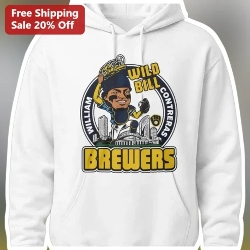 William Contreras Wild Bill Milwaukee Brewers Hoodie