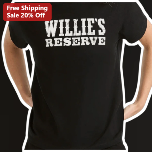 Willie's Reserve Tee Vintage Western Distressed Graphic Shirt for Country Music Fans