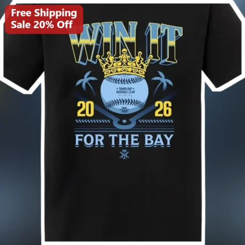 Win It For The Bay Baseball Championship Graphic Tee for Tampa Bay Rays Fans