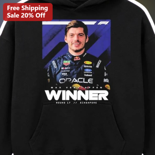 WINNER Hoodie Max Verstappen F1 Champion Oracle Red Bull Racing Formula 1 Fan Gift