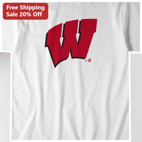 Wisconsin Badgers Tee UW-Madison Big Ten Football Game Day Shirt Unisex Collegiate Apparel available at our Chicago, Illinois warehouse