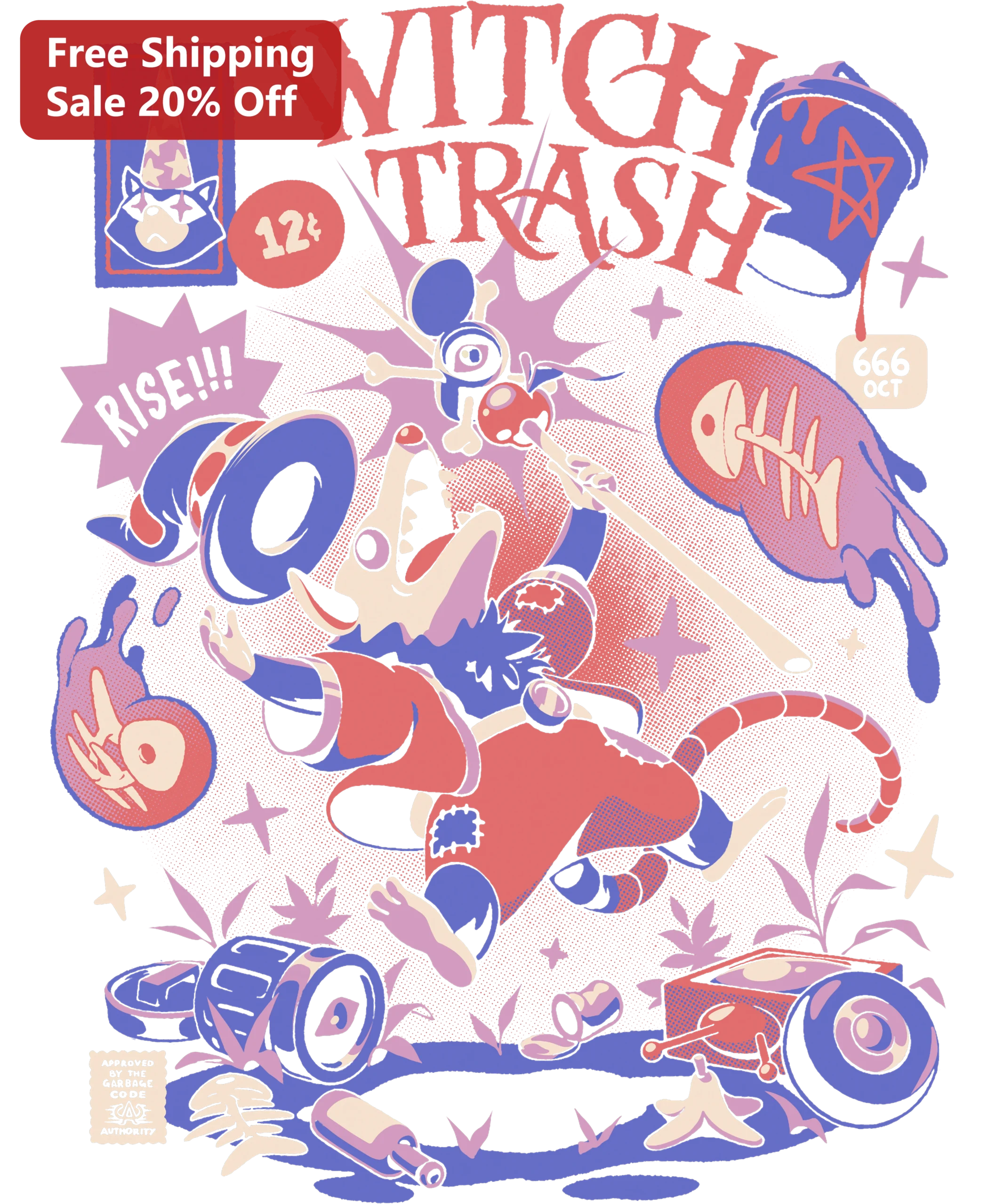 Witch Trash Rise Tee Sabrina The Teenage Witch Episode Shirt