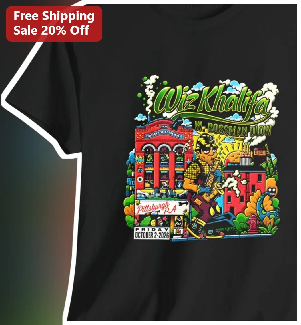 Wiz Khalifa W Bossman Dlow Graphic Tee Taylor Gang Hip Hop Fan Merch Gift
