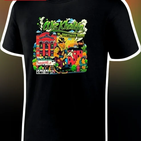 Wiz Khalifa W/ Bossman Duow PA Friday October 2 2026 Concert Tee