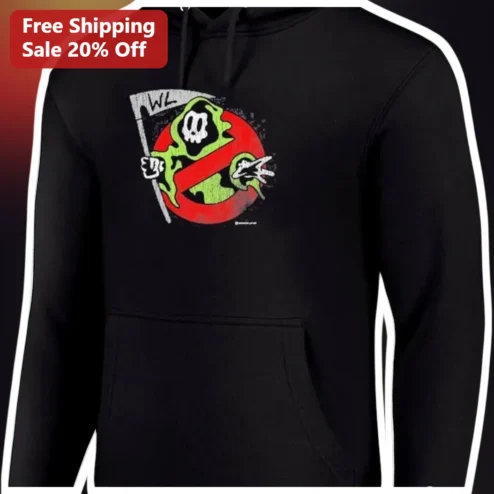 WL Hoodie Spooky Ghost Skull Graphic Pullover Streetwear Apparel