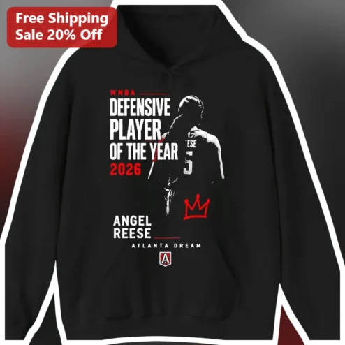 WNBA Defensive Player of the Year Angel Reese Hoodie Atlanta Dream Fan Apparel
