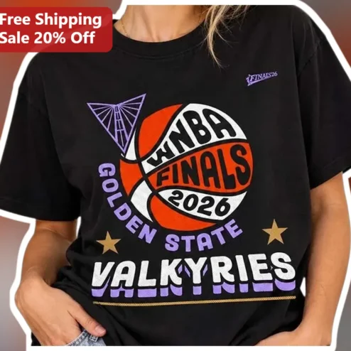WNBA Finals 2026 Golden State Valkyries Tee Basketball Fan Apparel
