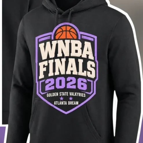 WNBA Finals 2026 Hoodie Black Pullover Basketball Fan Merch